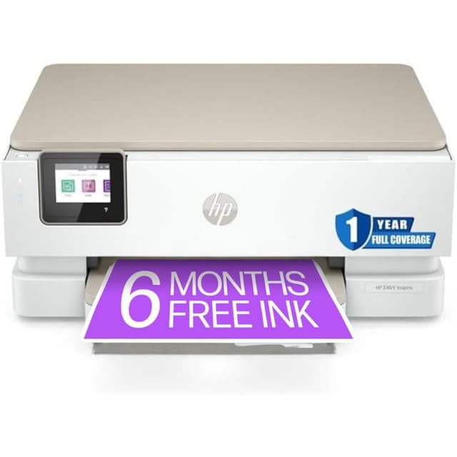 HP Envy Inspire 7255e Wireless Color Thermal Inkjet Printer, Print, scan, Copy, Easy Setup,Mobile Printing, Best-for-Home, Instant Ink (6 Months Included) (Renewed)