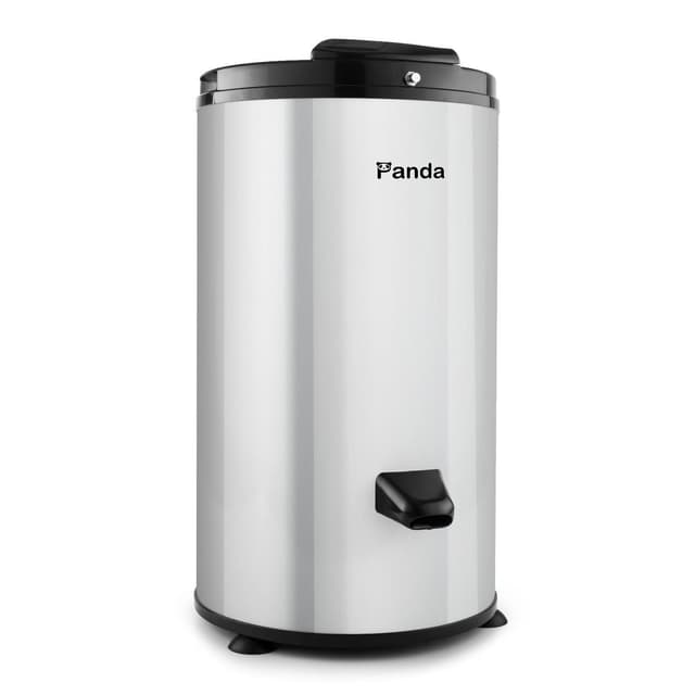 Panda 3200 RPM Portable Spin Dryer – 22lbs Capacity, Stainless Steel Drum & Outer Case, 110V – Stylish Silver Finish