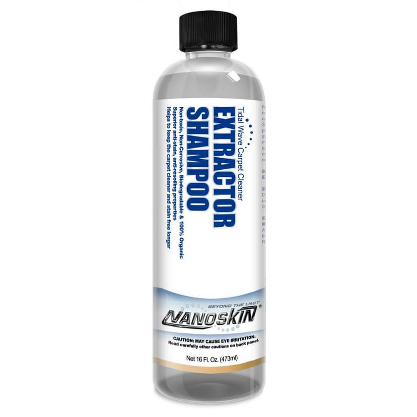 Nanoskin EXTRACTOR SHAMPOO Low Foaming Carpet Cleaner 16 Oz. - Machine Use Upholstery Cleaner, Stain Remover & Odor Eliminator on Rug Car Upholstery Carpets | For Automotive, Home, Office & More
