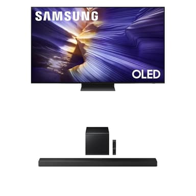 Samsung 65-Inch Class OLED S90F 4K Smart TV (2025 Model) NQ4 AI Gen3 Processor, 4K AI Upscaling Pro + Samsung Q-Series Soundbar HW-QS700F 3.1.2 ch Subwoofer (2025 Model)