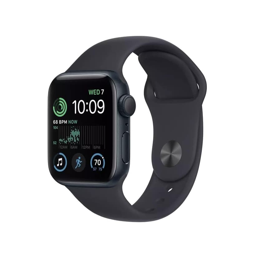 Apple Watch Series 7 (GPS, 45mm) Midnight Aluminum Case with Midnight Sport Band (Renewed)