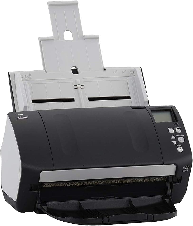 Fujitsu FI-7160 - Document Scanner - Duplex - 8.5 inx14 in - 600 DPIx600 DPI - UP to 60 PPM (Mono)/UP to 60 PPM (Color) - ADF (80 Sheets) - UP to 4000 SCANS PER Day - USB 3.0 (Renewed)