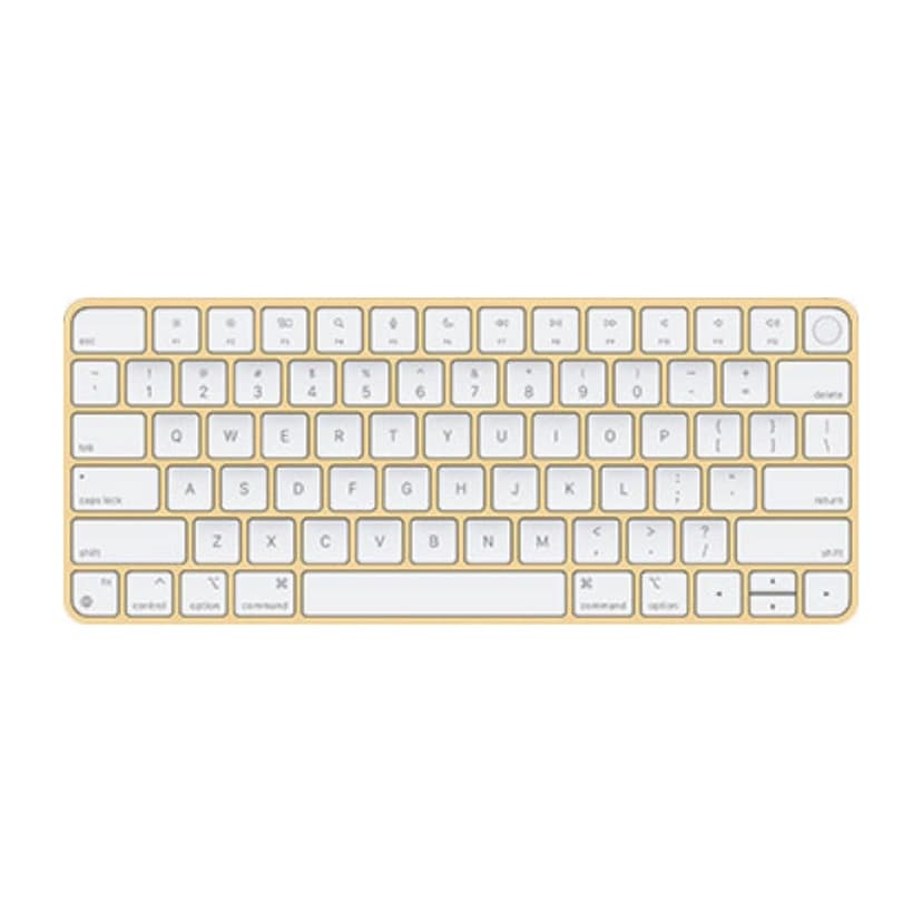Apple Magic Keyboard with Touch ID for Mac Models Silicon (QWERTY English) Yellow (Renewed)