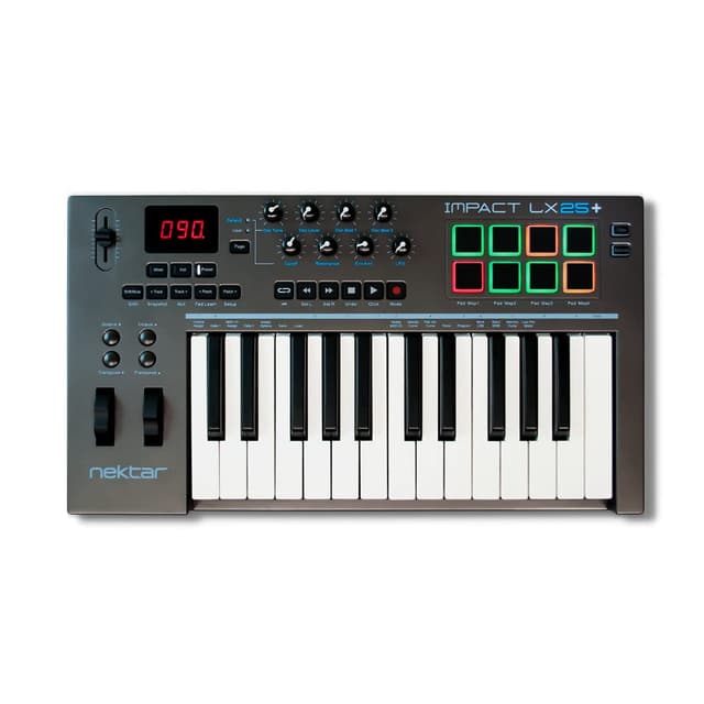 Nektar Impact LX25+ | USB MIDI Controller Keyboard with Nektar DAW Integration Dark Grey