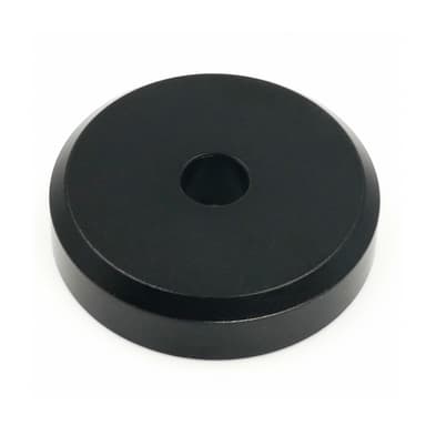 Menesia 45 Record Adapter Aluminum 45 RPM Adapter for Record Player (Black)