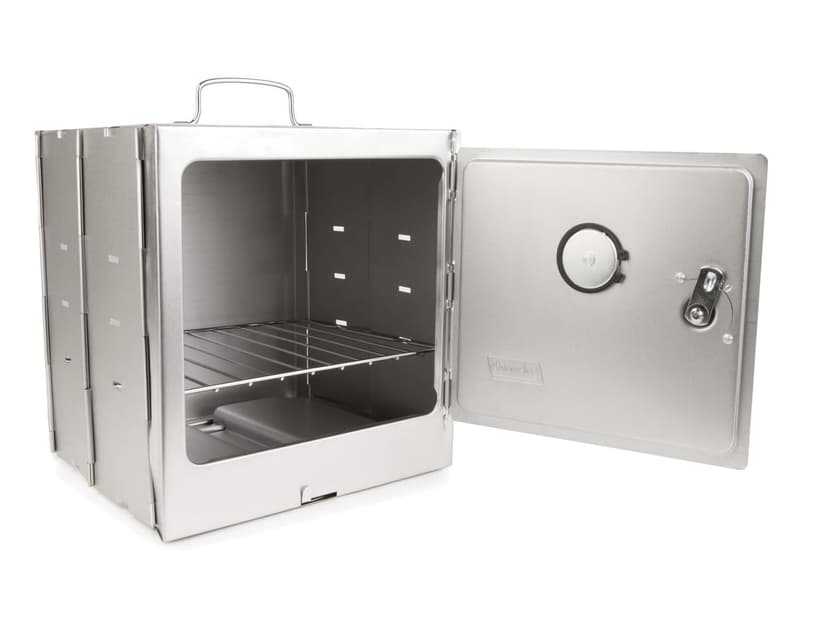 Coleman Portable Camping Oven with Built-In Thermometer & Adjustable Rack, Folds Flat for Easy Storage, Sits on Camp Stoves & Fire