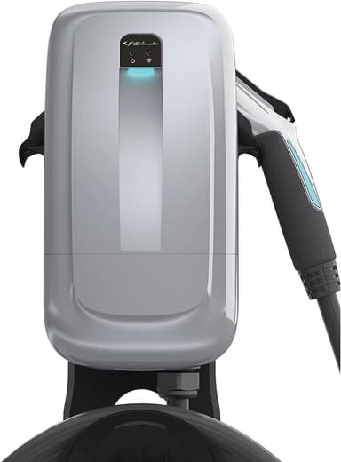 Schumacher SEV1600P650 Level 2 Electric Vehicle (EV) Wall Charger, Up to 50A, 240V, NEMA 6-50 Plug or Hardwired, Wi-Fi/Bluetooth, Super Slim Profile, Indoor/Outdoor, 9X Faster Charging