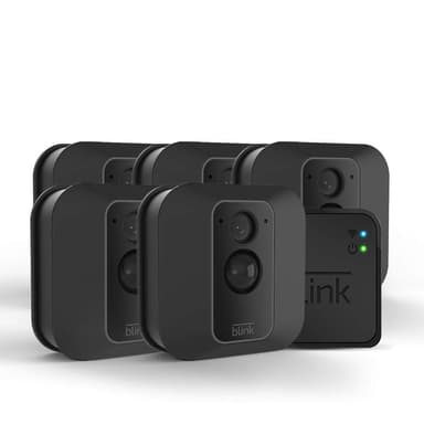 Blink XT2 Outdoor/Indoor Smart Security Camera with cloud storage included, 2-way audio, 2-year battery life – 5 camera kit