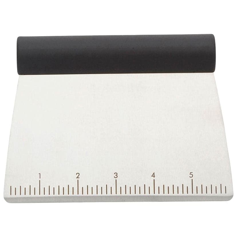KitchenAid All Purpose Stainless Steel Dough Pastry Scraper/Chopper/Cutter with Measurement Scale, 6-Inch