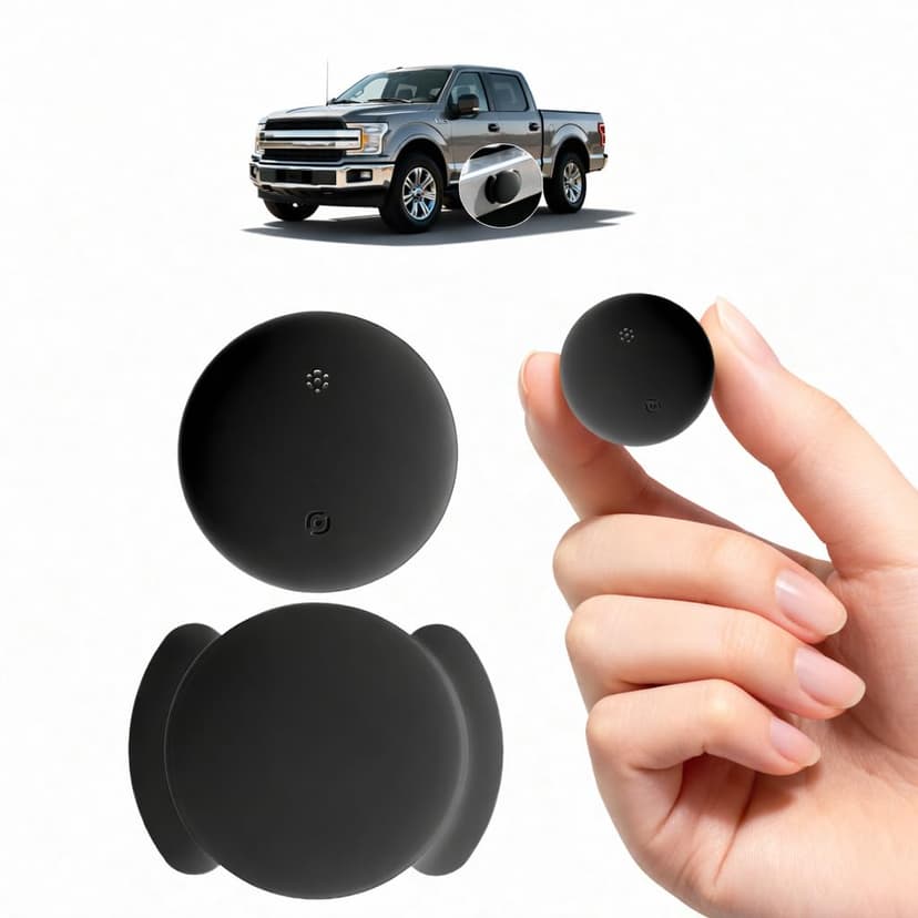 Mini GPS Tracker for Vehicles No Monthly Fee, Works with Apple Find My & Google Find My Device. Magnetic Hidden Car Tracker, Waterproof, 1 Year Battery for Cars, Pets, Keys, Luggage(IOS+Android Black)