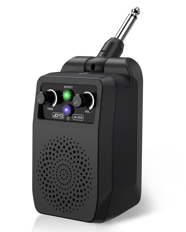 JOYO Mini Amp 5W Portable Electric Practice Amp Bluetooth Rechargeable Guitar Amplifier Built-in 4 Effects Clean Distortion Overdrive Reverb, Black (JA-05G)