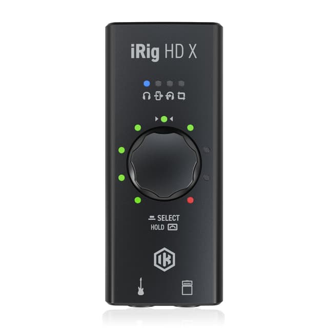 IK Multimedia iRig HD X Guitar Audio Interface - 96 kHz Music Recording, 24-bit, For iPhone, iPad, Mac, iOS, And PC With Lightning Cable, USB-C, Guitar Accessories, Recording Studio Equipment