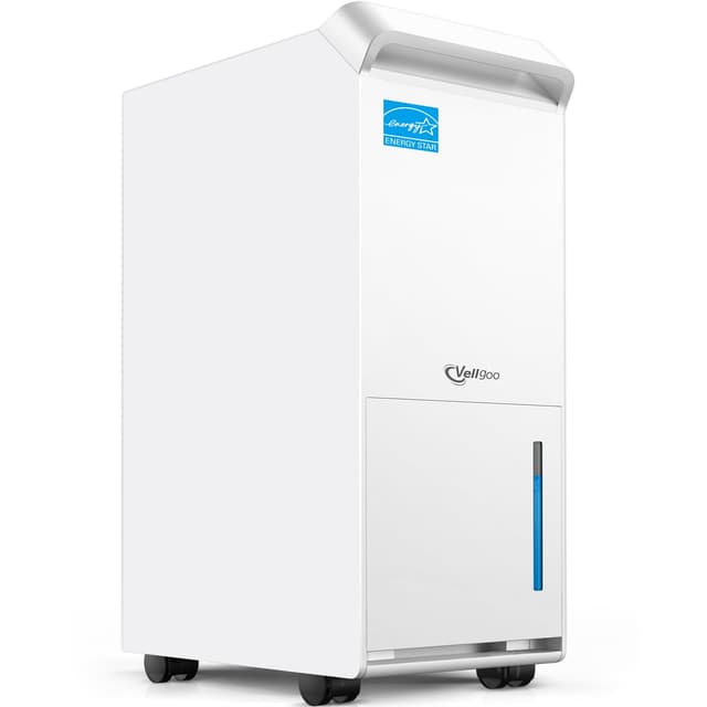 4,500 Sq.Ft Most Efficient Energy Star 2025 Dehumidifier,Vellgoo Max 70 Pint/D (Standard 56 Pint/D) Dehumidifier for Basement with Drain Hose, Smart Humidity Control, for Home, Bathroom, Garage