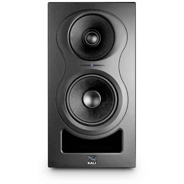 Kali Audio in-5 5" Powered 3-Way Studio Monitor - 160W Speaker System with Boundary Compensation EQ Settings - for Mixing, Recording, Audio Production - XLR, TRS, RCA Inputs - Single, Black