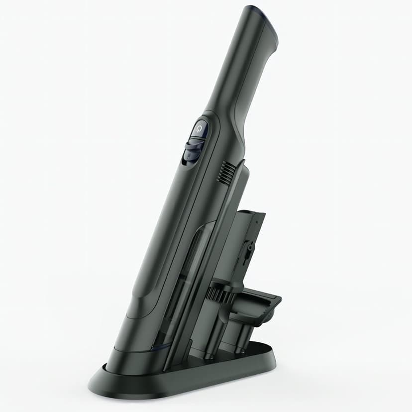 Handheld Vacuum Cordless, Lightweight 1.4lb with Powerful Suction, Charging Dock, Single Touch Empty and Detachable Dust Cup, Portable Mini Car Vac for Home Office and Pet Hair (Premium Grey)