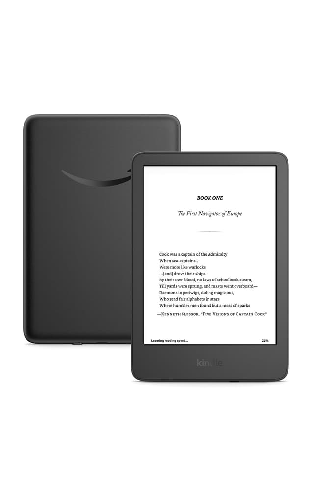 Like-New Amazon Kindle (16 GB) - Lightest and most compact Kindle, with glare-free display, faster page turns, adjustable front light, and long battery life - Black