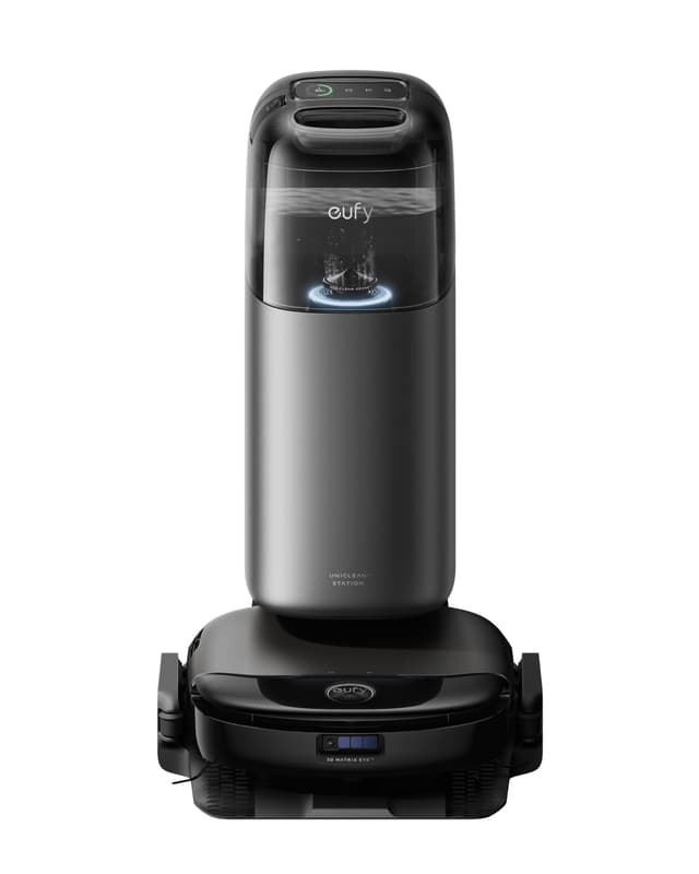 eufy Robot Vacuum Omni S1 Pro, HydroJet System with Roller Mop, Robot Vacuum and Mop Combos, Eco-Clean Ozone, Incrediable Suction, Obstacle Avoidance, Auto Mop Washing & Drying, Self-Emptying