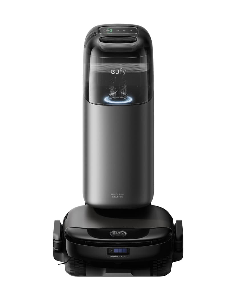 eufy Robot Vacuum Omni S1 Pro, HydroJet System with Roller Mop, Robot Vacuum and Mop Combos, Eco-Clean Ozone, Incrediable Suction, Obstacle Avoidance, Auto Mop Washing & Drying, Self-Emptying