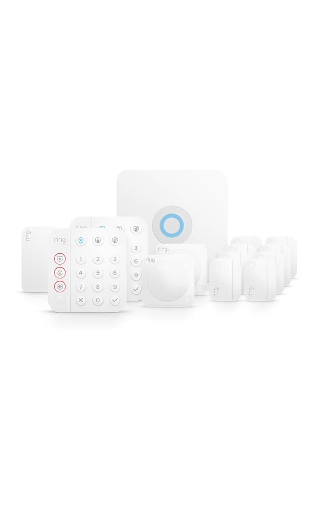 Ring Alarm 14-Piece Kit (newest model), Wireless smart home or business security system, expandable, easy setup, Mobile App Control, 24/7 Professional Monitoring, Alexa Compatible