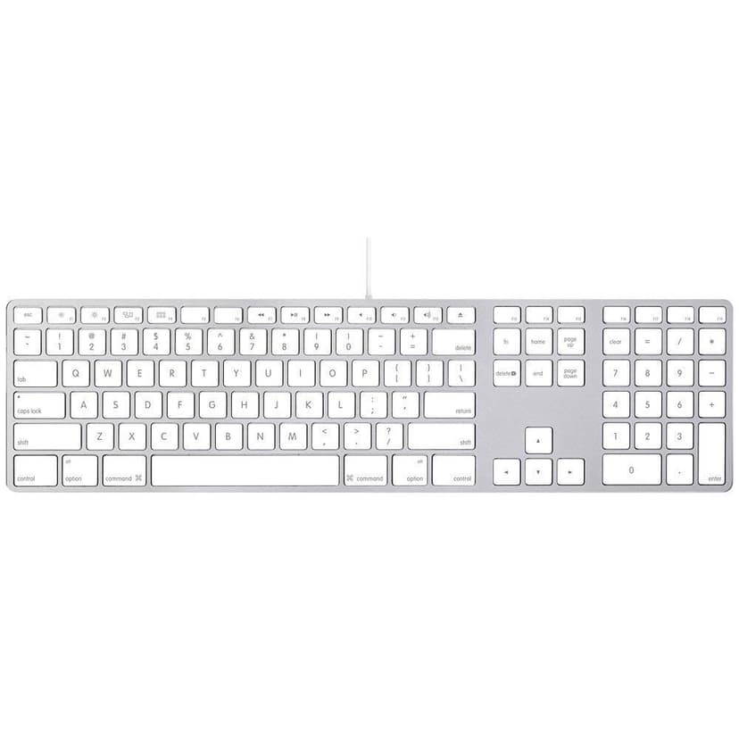 Apple Wired Keyboard with Numeric Keypad Compatible with Mac OS X v.10.6.8 & later Versions (MB110LL/B) (Renewed)