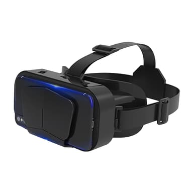 Xiaokeis Virtual Reality VR Headset 3D Glasses, VR Headset Support 4.7-7 Inch Version Virtual Reality Glasses Stereo Headphones 3D Glasses, VR Glasses for TV, Movies, Video Games(Black)