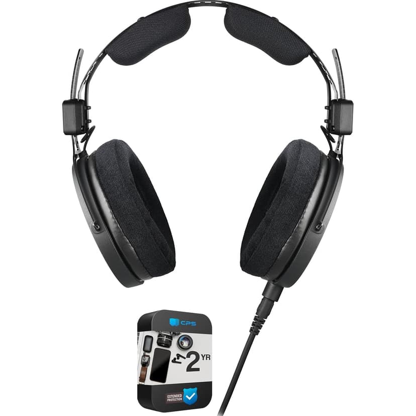 Audio-Technica ATH-R50x Pro Open Back Reference Headphones Bundle with 2 YR CPS Enhanced Protection Pack