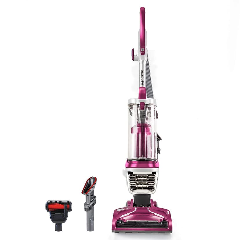 Kenmore DU5092 Bagless Upright Vacuum Lift-Up Carpet Vacuum Cleaner 2-Motor Power Suction with Hair Eliminator Brushroll, Pet Handi-Mate, 2L, Wine W/Lift-up Design