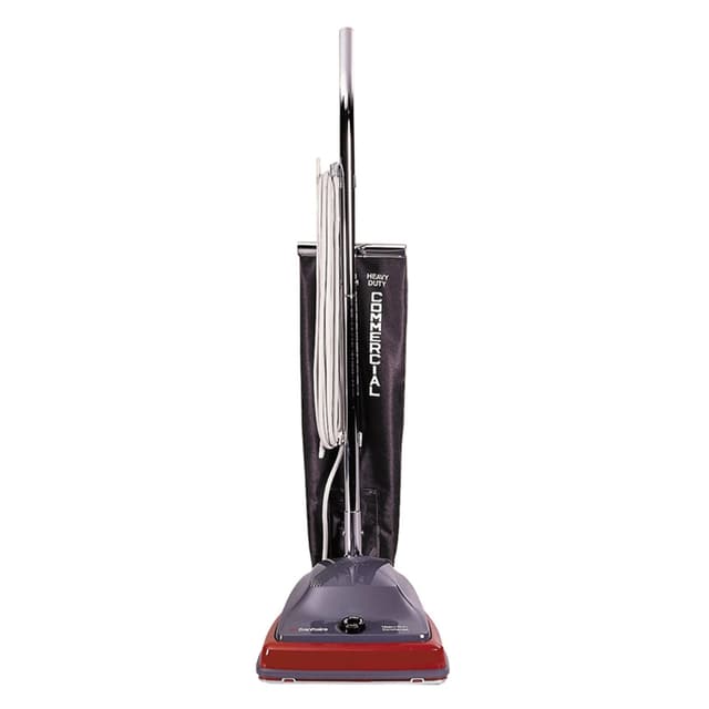 Sanitaire EUKSC679J Commercial Shake Out Bag Upright Vacuum Cleaner with 5 Amp Motor, 12" Cleaning Path,Red