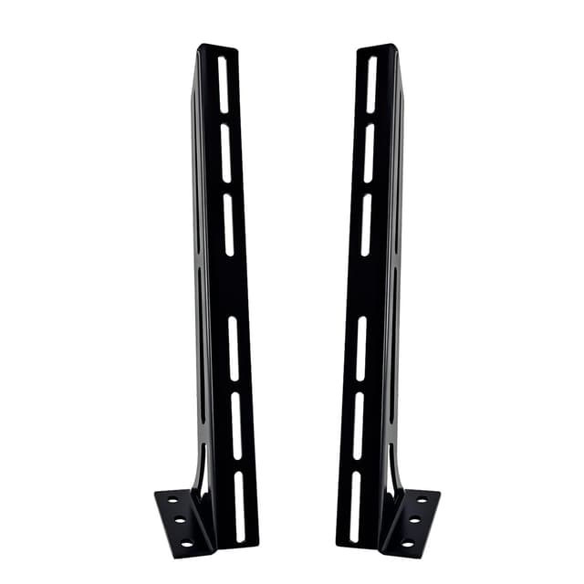 STILEALUS Steel Floor & Wall Mount Amplifier Rack Laser-Cut Audio Equipment Rack for Car Audio Sound System Coated with Black Powder