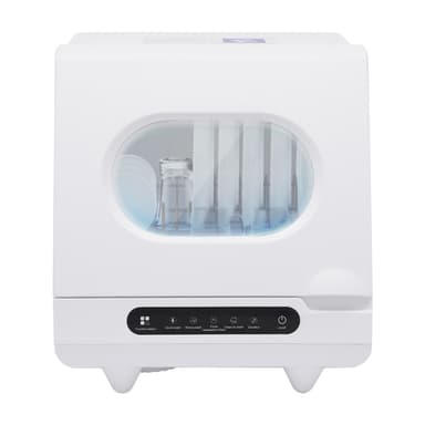Portable Countertop Dishwashers, 800W 6-Sets 5 Washing Programs Desktop Non Installation Dishwasher Compact Dishwasher Household Mini Dishwashers w/1.32GAL Water Tank for Home Small Apartments RVs