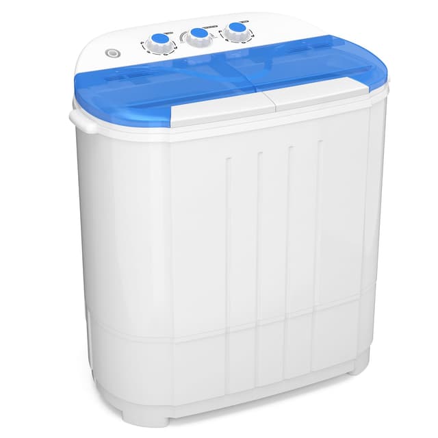 Auertech 14 Lbs Portable Washing Machine, Portable Washer for Apartment with 9 Lbs Washer, 5 Lbs Spinner, Mini Compact Top Load Washing Machine for RV Dorm Small Space