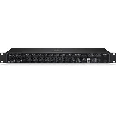 Behringer UMC1820 Audiophile 18x20 USB Audio/MIDI Interface with Midas Mic Preamplifiers and ADAT I/O | For Recording Microphones and Instruments