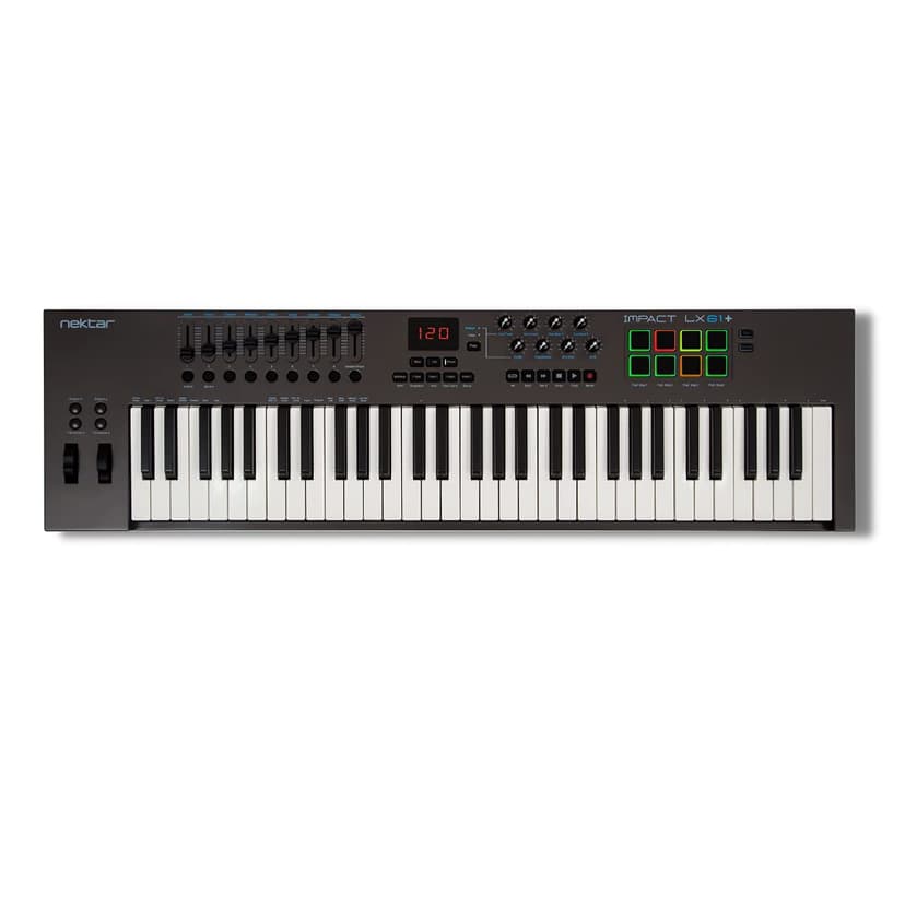 Nektar Impact LX61+ Keyboard Controller, MultiColored,Dark Grey