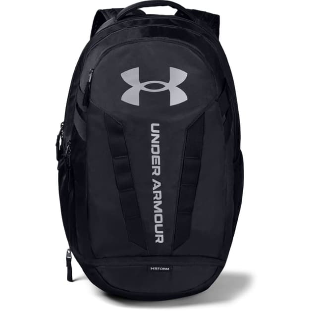 Under Armour Unisex-Adult Hustle 5.0 Backpack , Black (001)/Silver , One Size Fits All