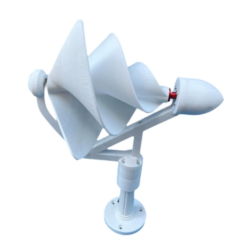 Spiral Wind Turbine Generator High Efficiency Replaces Portable Easy to Install Three Phase Brushless for RV Home Farm School