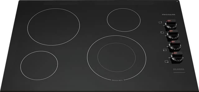 Frigidaire FFEC3025UB 30 Inch Electric Smoothtop Style Cooktop with 4 Elements in Black