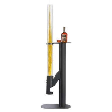 Rayzi 67 Inch Outdoor Pellet Heater, Patio Heater Wood Pellet Stove, Pellet Fire Pit for Outdoor - Smokeless Wood Pellet Burning Flame, Outside Backyard Bonfire, Fireplace for Camping Garden Picnic