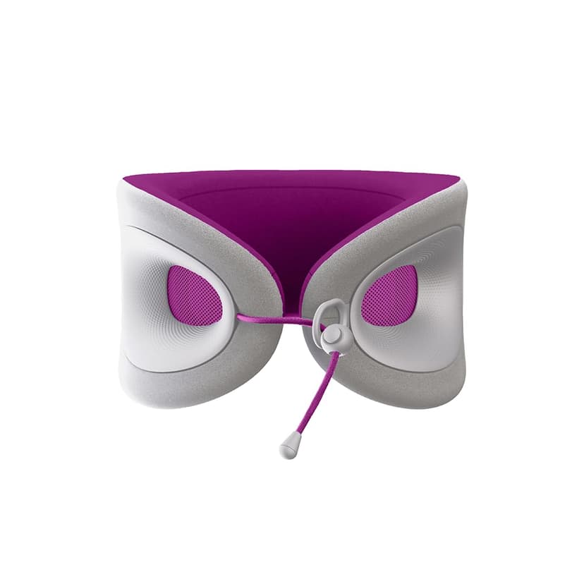 Cabeau Travel Essential Neck Pillow - Fits Most Neck Sizes (11-21 inches) - Evolution X Three Ways to Adjust for Ultimate Comfort on Long Flights (Amethyst)
