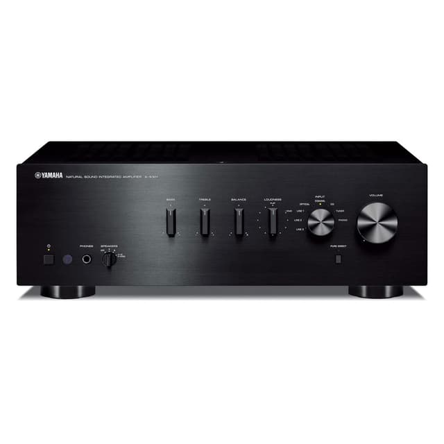 Yamaha Audio A-S301BL Natural Sound Integrated Stereo Amplifier (Black)