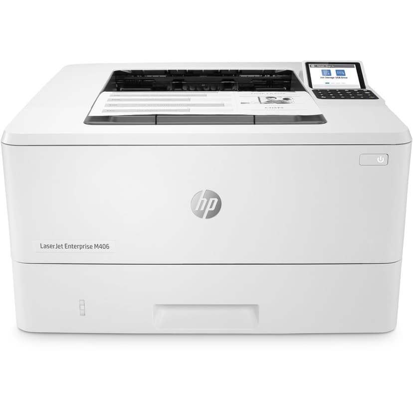 HP LaserJet Enterprise M406dn Monochrome Printer with Built-in Ethernet & 2-Sided Printing (3PZ15A)