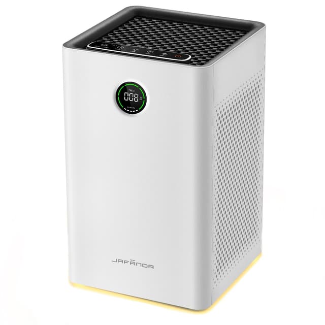 Jafända Air Purifiers for Home Large Room Up To 1190ft², True HEPA 13 Filter, Activated Carbon Remove 99.97% Dust Smoke Odor Pollen Pets Hair Dander Allergies, Quiet Sleep Mode 23dB, Night Light