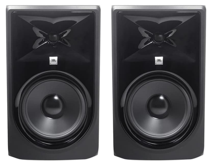 (2) JBL 308P MkII 8" 2-Way Active Powered Studio Reference Monitors Speakers