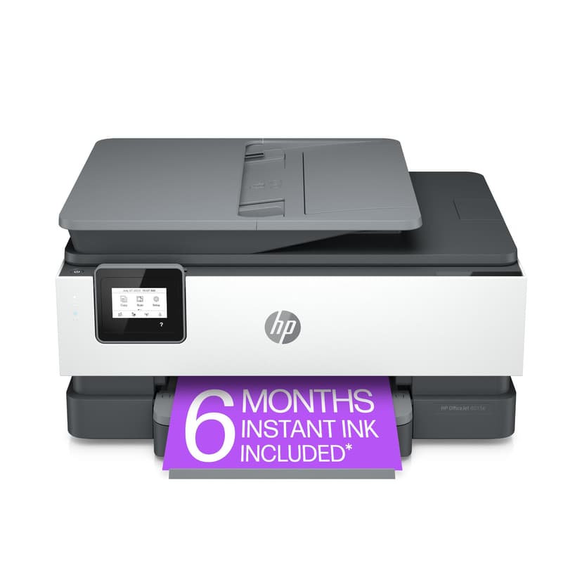 HP OfficeJet 8015e Wireless Color All-in-One Printer, 6 month Instant Ink trial included