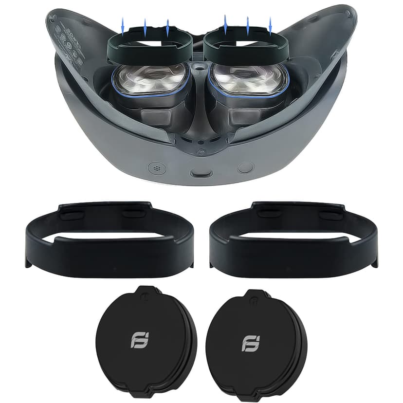 Glasses Spacer Protector for VR 2 Glasses Lens Insert Anti-Scratch Ring Magnetic Glasses Bumper Protect Myopia Glasses from Scratching With Lens Protector Cover Fit for VR2