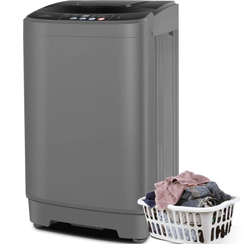 Nictemaw Portable Washing Machine 20Lbs Portable Washer Machine with Drain Pump, 2.8 Cu.ft Compact Washing Machine with 10 Programs 8 Water Levels Laundry Machine for Apartment, Home, Dorms, Rv