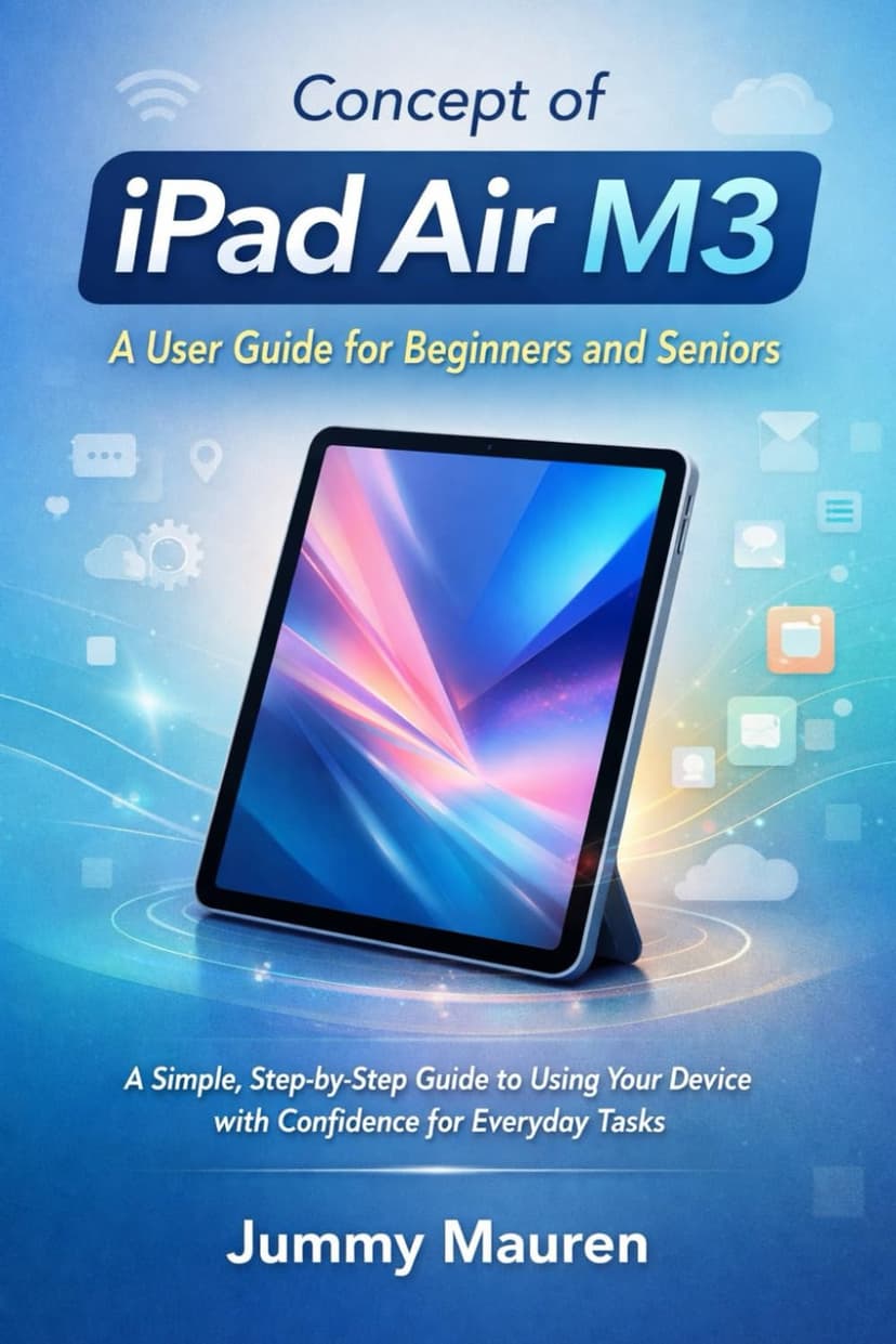Concept of iPad Air M3: A User Guide for Beginners and Seniors: A Simple, Step-by-Step Guide to Using Your Device with Confidence for Everyday Tasks
