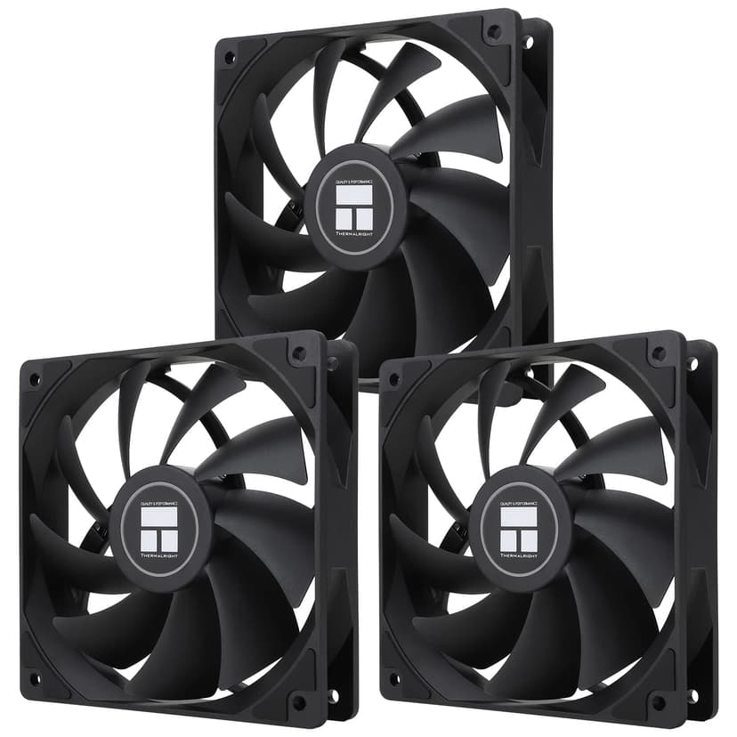 Thermalright TL-C12C X3 CPU Fan 120mm Case Cooler Fan, 4pin PWM Silent Computer Fan with S-FDB Bearing Included, up to 1550RPM Cooling Fan(3 Quantities)