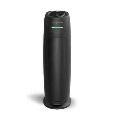 GermGuardian HEPA Air Purifier for Home, Large Rooms Up To 743 Sq. Ft. with HEPA PURE Air Filter, Air Quality Monitor & UV-C Light, AC4880B, 22" Tower, Black