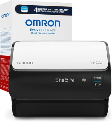 OMRON Evolv Wireless Blood Pressure Monitor for Home Use & Upper Arm Blood Pressure Cuff - #1 Doctor & Pharmacist Recommended Brand - Clinically Validated - Connect App
