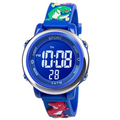 Vicloon Kids Digital Watch, LED Electrical Watch with 7 Color Lights, Unicorn Theme, Alarm Stopwatch, Waterproof for Girls Aged 6-12